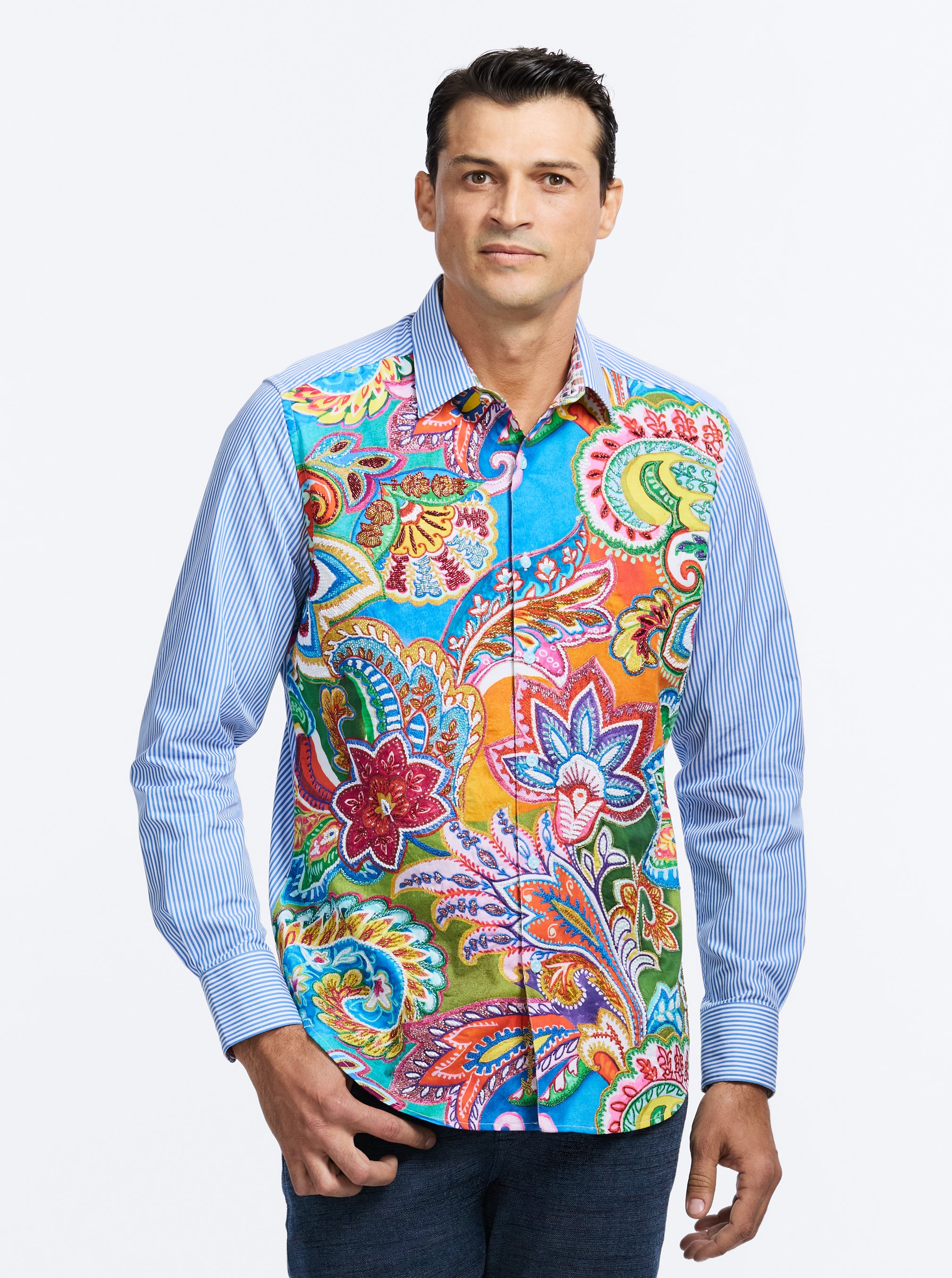 LIMITED EDITION KALEIDESCOPE LONG SLEEVE BUTTON DOWN