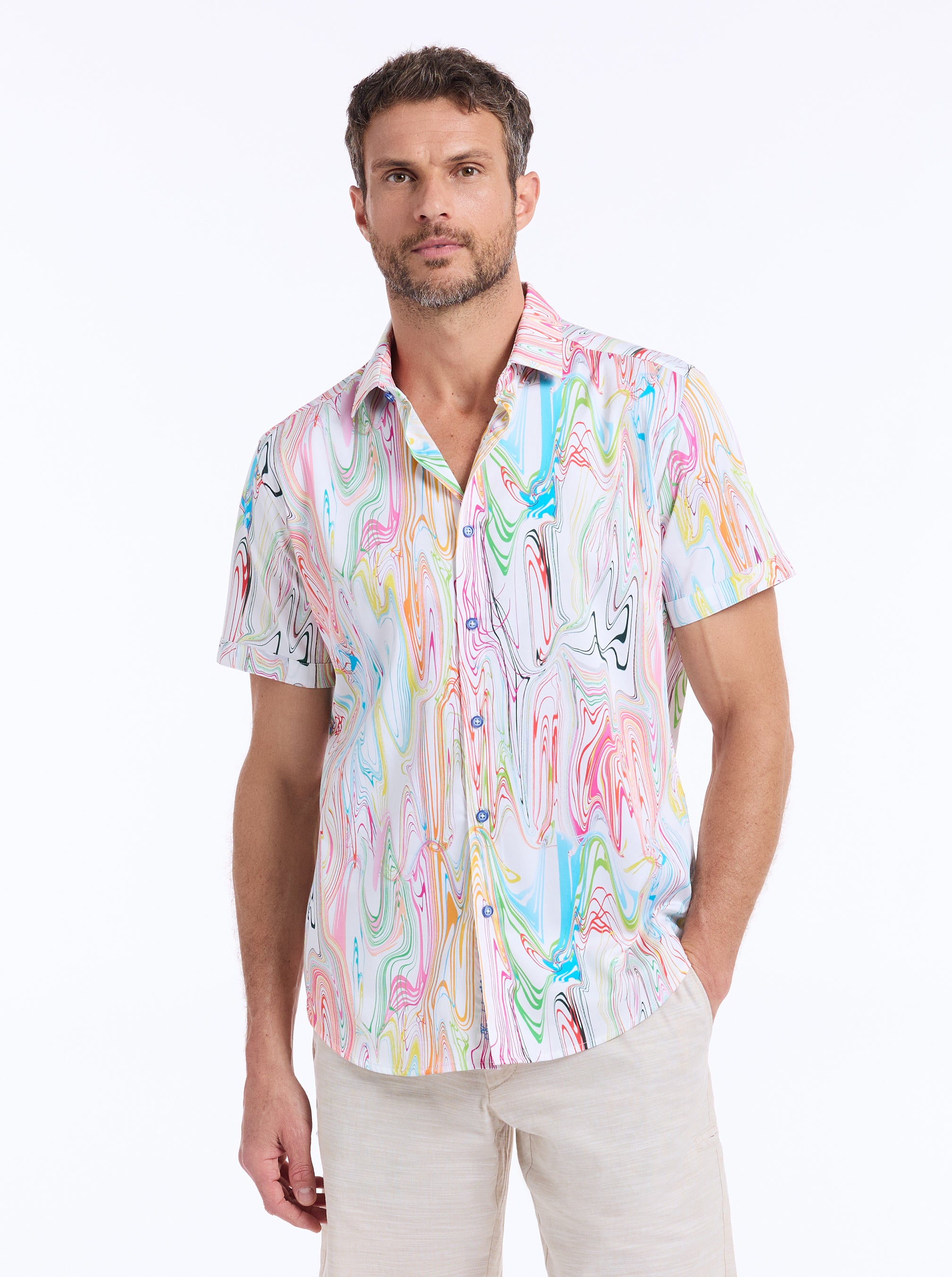 BELLENDEN SHORT SLEEVE BUTTON DOWN SHIRT