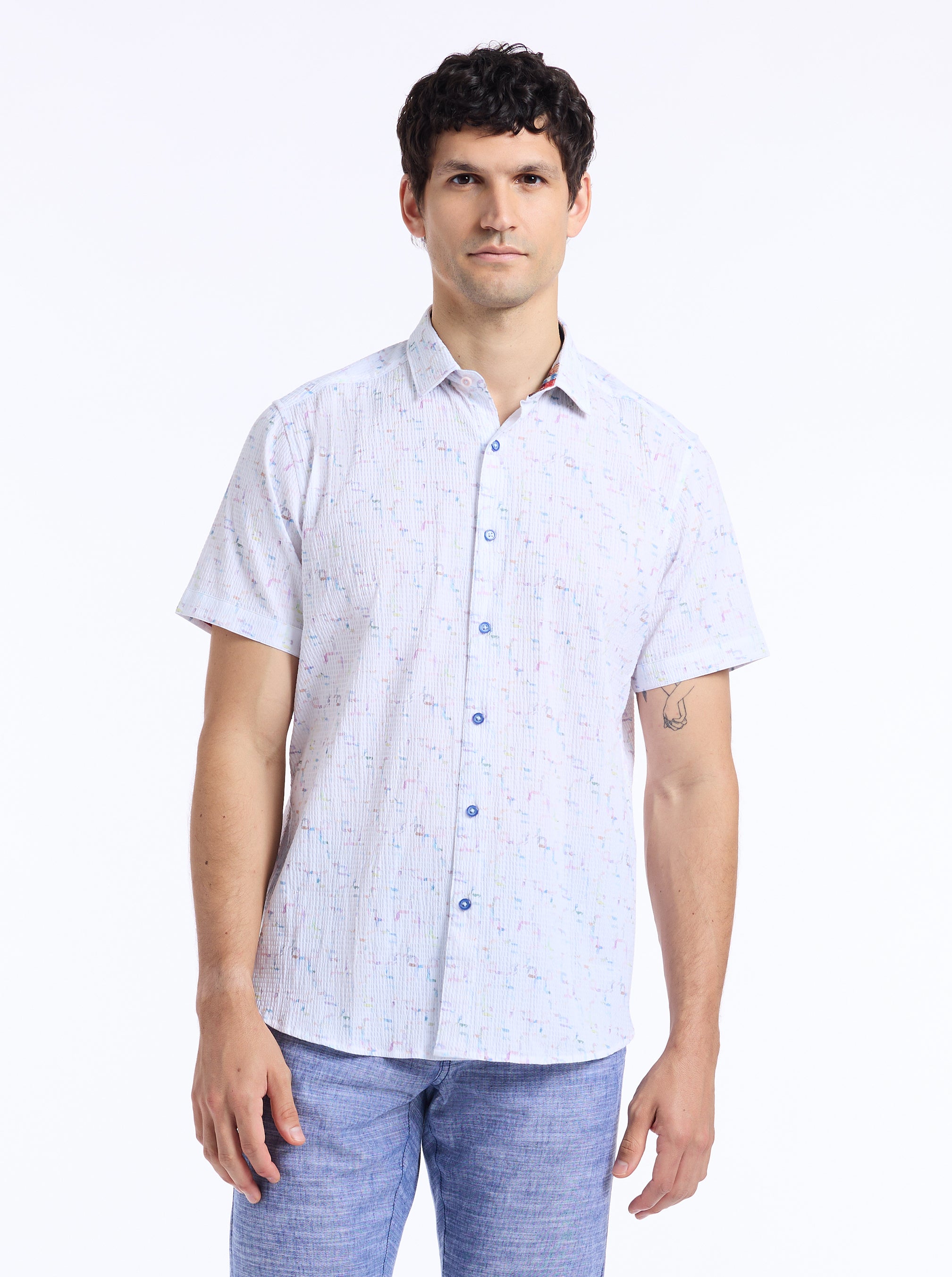 KINGSHOLD SHORT SLEEVE BUTTON DOWN SHIRT