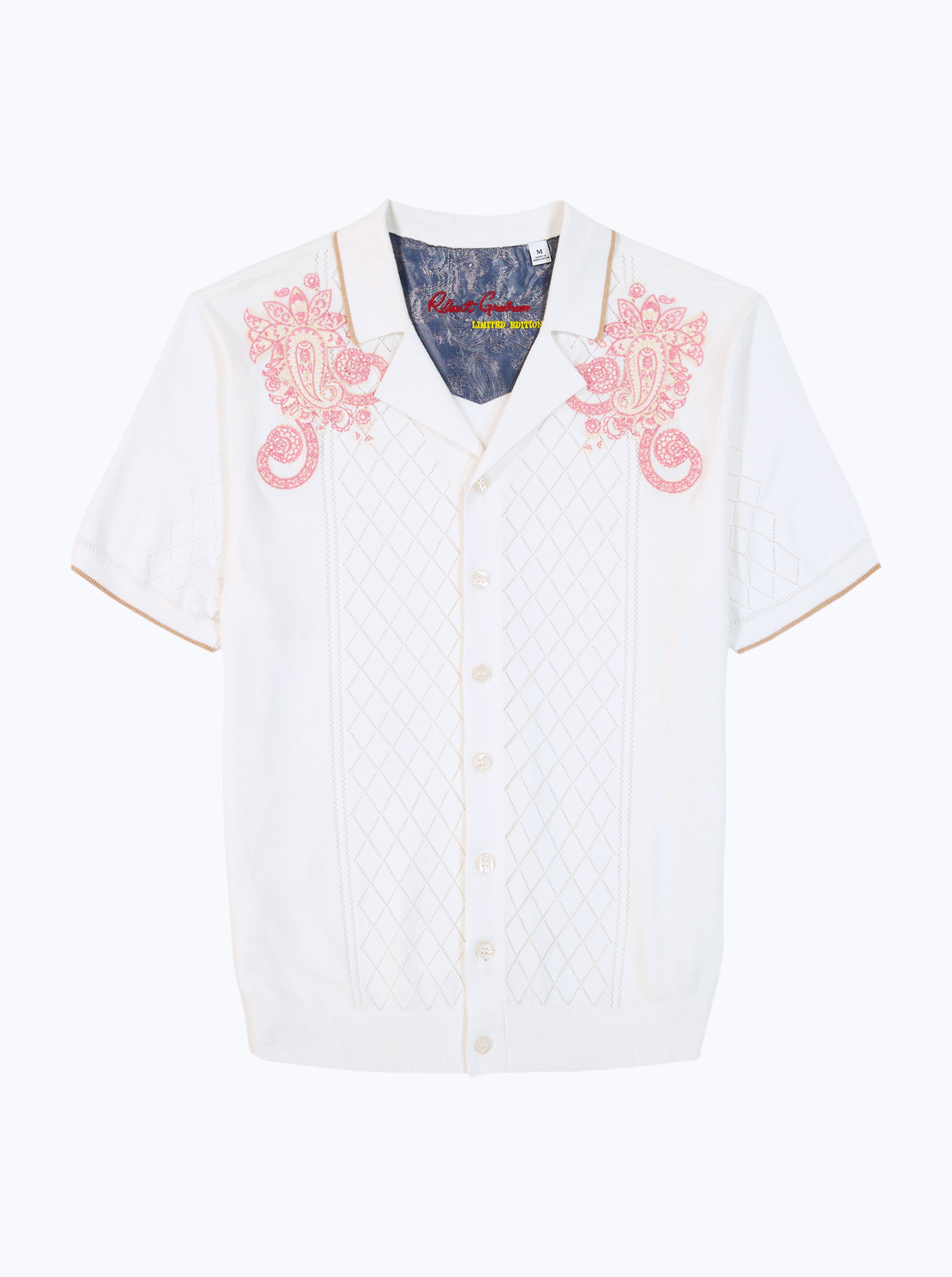 LIMITED EDITION OPULENT PAISLEY SHORT SLEEVE SWEATER