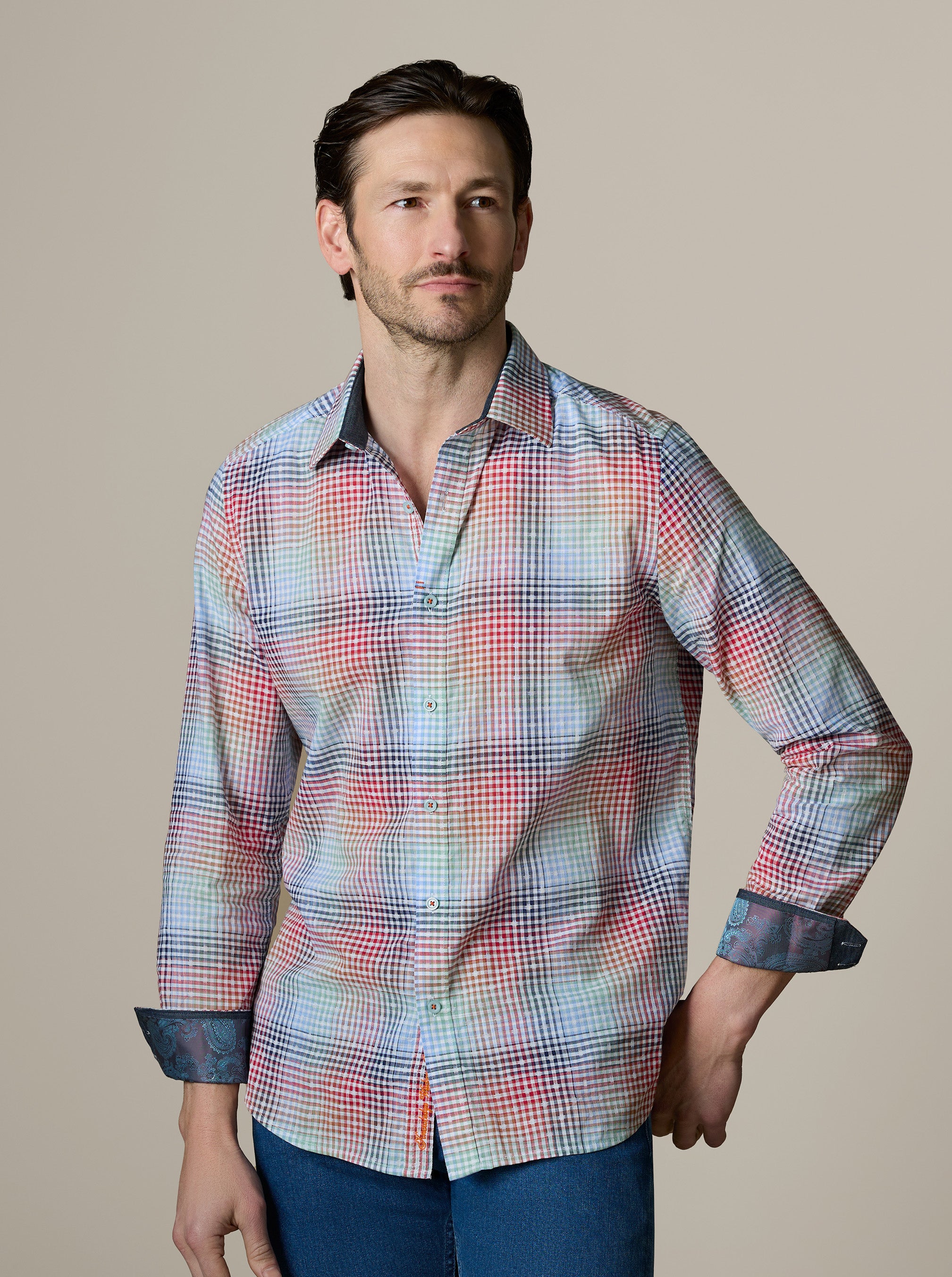 LIGETT LONG SLEEVE BUTTON DOWN SHIRT