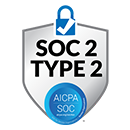 ExterNetworks SOC 2 Type 2 certification seal indicating compliance with AICPA security standards.